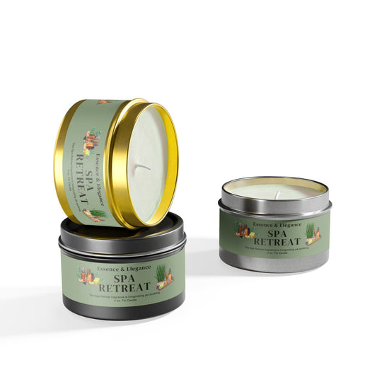 Spa Retreat Scented 4 oz. Tin Candle - Essence & Elegance
