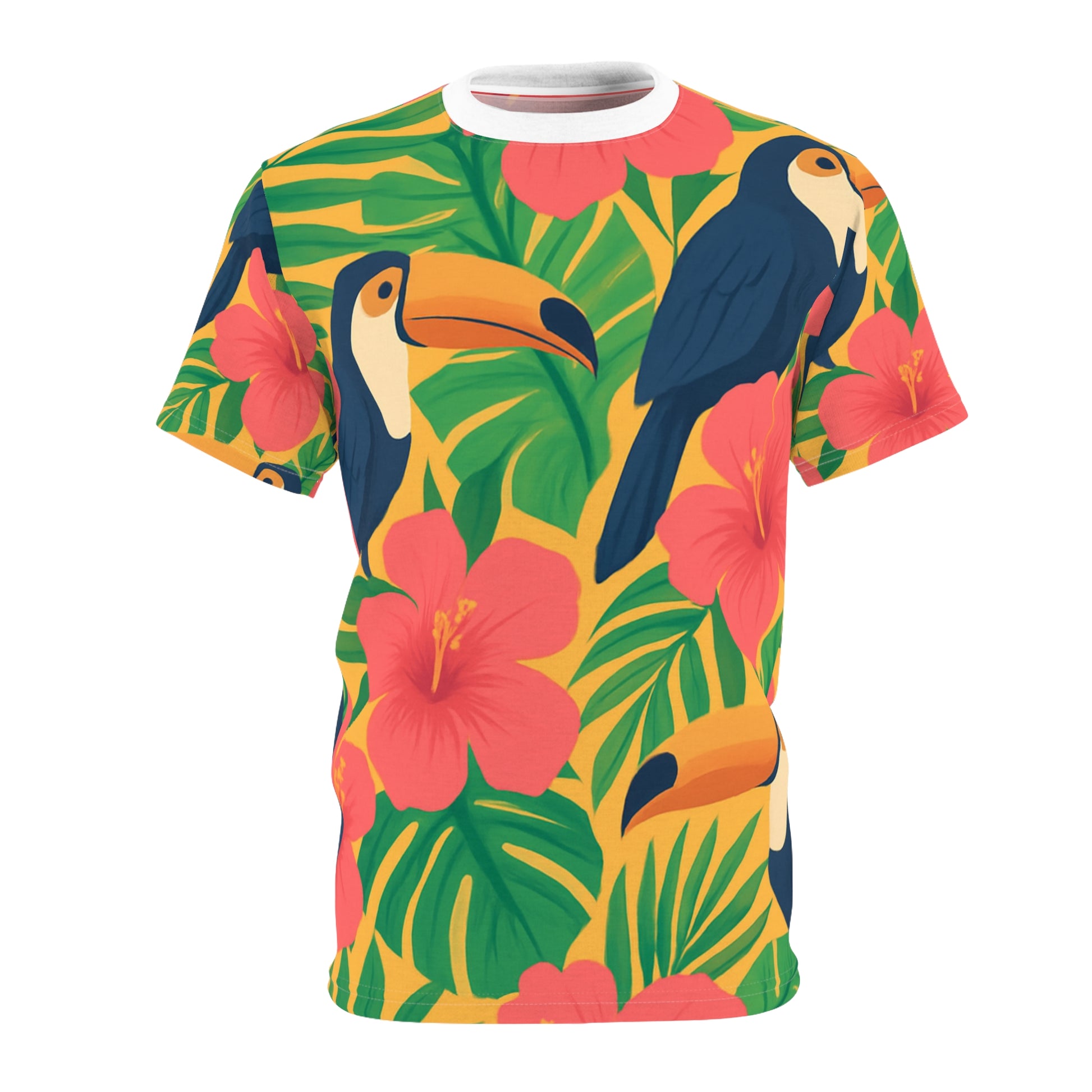 Tropical Unisex Tee, Summer T-Shirt, Casual Wear, Beach Top, Vacation Outfit, Floral Graphic Tee - Essence & Elegance