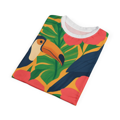 Tropical Unisex Tee, Summer T-Shirt, Casual Wear, Beach Top, Vacation Outfit, Floral Graphic Tee - Essence & Elegance