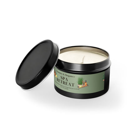 Spa Retreat Scented 4 oz. Tin Candle - Essence & Elegance