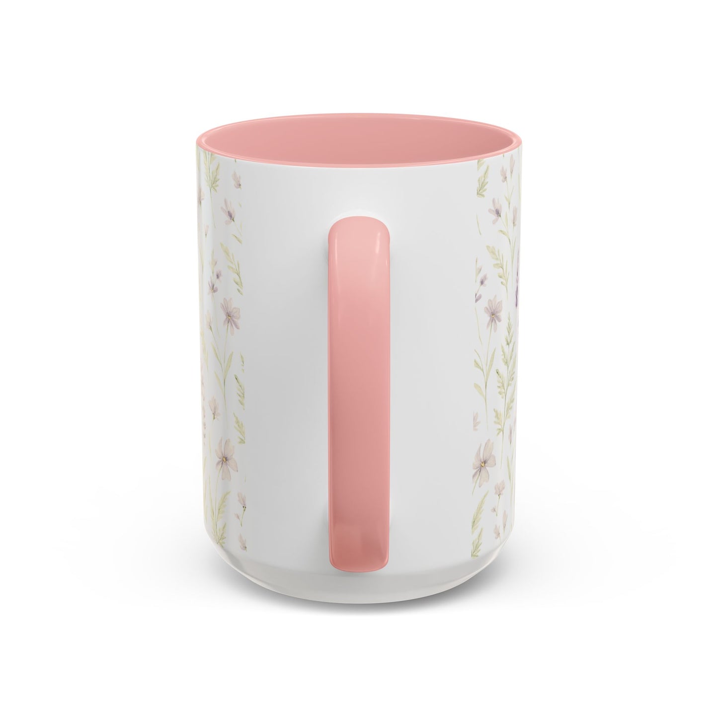 Botanical Floral Accent Coffee Mug - Gift for Her, Home Decor, Lavender, Nature Lover, Mother’s Day, Tea Lovers, Relaxation - Essence & Elegance