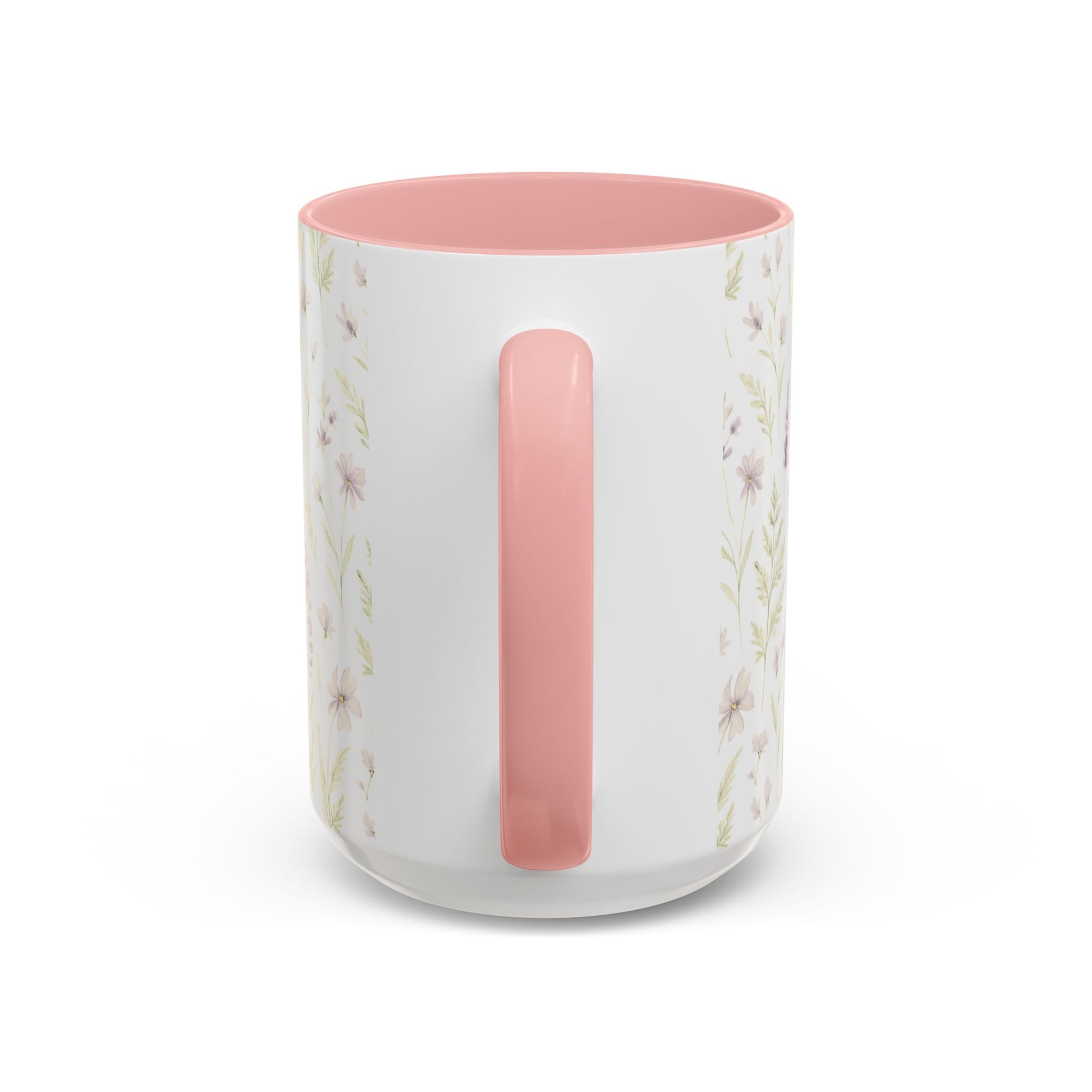 Botanical Floral Accent Coffee Mug - Gift for Her, Home Decor, Lavender, Nature Lover, Mother’s Day, Tea Lovers, Relaxation - Essence & Elegance