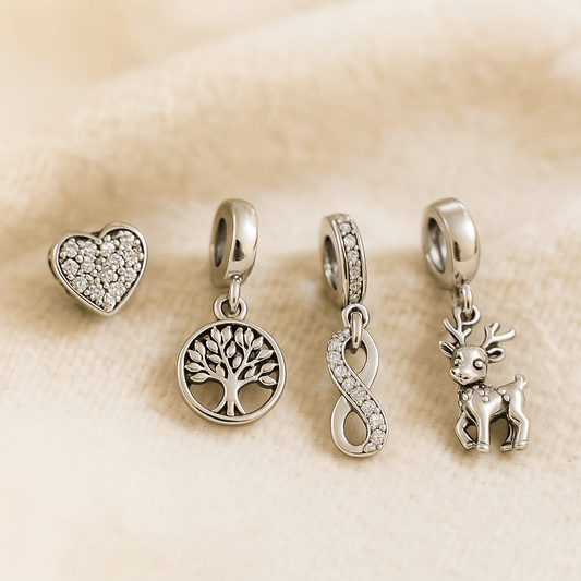 Essence & Elegance Sterling Charm or Adjustable Silver Bracelet Gift - Essence & Elegance